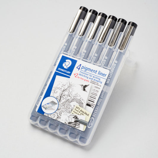 Staedtler Pigment Liner Pen Set of 6